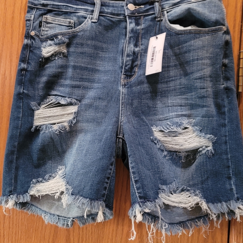 Judy Blue jean shorts. Distressed